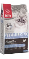 BLITZ Sterilised сухой корм для кошек Индейка - zooural.ru - Екатеринбург