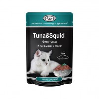 Gina Tuna&Squid филе в желе для кошек Тунец/Кальмар пауч - zooural.ru - Екатеринбург
