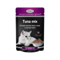 Gina Tuna mix в густом соусе для кошек Рыба пауч - zooural.ru - Екатеринбург