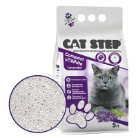 CAT STEP Compact White Lavender комкующийся минеральный наполнитель - zooural.ru - Екатеринбург