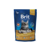 Brit Premium Sterilised д/стерилизованных кошек Утка/Курица/Печень 300гр - ЗооУрал