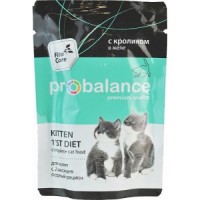 Probalance Kitten 1`st Diet для котят Кролик в желе пауч - zooural.ru - Екатеринбург