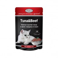 Gina Tuna&Beef для кошек пауч - zooural.ru - Екатеринбург