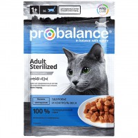 Probalance Sterilized для кошек пауч - zooural.ru - Екатеринбург