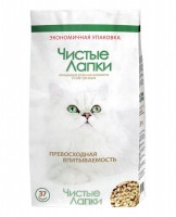 Наполнитель Чистые лапки для кошек древесный - zooural.ru - Екатеринбург