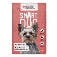 Smart Dog для малых и средних собак кусочки телятины в желе пауч - zooural.ru - Екатеринбург