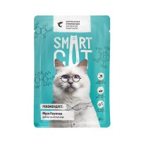 Smart Cat корм в соусе для кошек и котят Лосось пауч - zooural.ru - Екатеринбург
