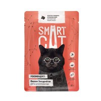 Smart Cat корм в соусе для кошек и котят Говядина/Шпинат пауч - zooural.ru - Екатеринбург