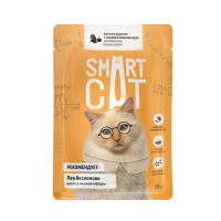 Smart Cat корм в соусе для кошек и котят Курица/Тыква пауч - zooural.ru - Екатеринбург