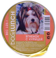 Dog Lunch консервы для собак крем-суфле с Ягненок/Курица ламистер - zooural.ru - Екатеринбург