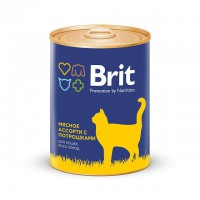Brit Premium премиум-класса для кошек Мясное ассорти/Потрошками конс. - zooural.ru - Екатеринбург