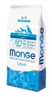 Monge Dog Speciality Light корм для собак всех пород низкоколорийный лосось с рисом - ЗооУрал