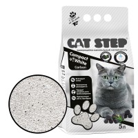 Cat Step Compact White Carbon комкующийся минеральный наполнитель - zooural.ru - Екатеринбург