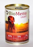BioMenu LIGHT консервы для собак Индейка с коричневым рисом 93%-МЯСО - zooural.ru - Екатеринбург