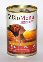 BioMenu SENSITIVE консервы для собак Перепелка 95%-МЯСО - zooural.ru - Екатеринбург