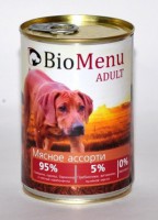 BioMenu консервы для собак Мясное ассорти 95%-МЯСО - zooural.ru - Екатеринбург