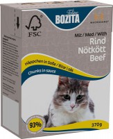 Bozita кусочки в соусе для кошек с говядиной - zooural.ru - Екатеринбург