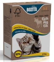 Bozita консервы для кошек кусочки в желе с мясом лося - zooural.ru - Екатеринбург