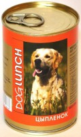 Dog Lunch консервы для собак Цыпленок в желе - zooural.ru - Екатеринбург