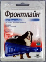 Фронтлайн СПОТОН Капли для собак от блох и клещей XL от 40 до 60кг - zooural.ru - Екатеринбург