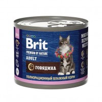 Brit Premium by Nature Adult для кошек Говядина конс. - zooural.ru - Екатеринбург
