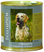 Dog Lunch консервы для собак Говядина/Рубец/Печень в желе - zooural.ru - Екатеринбург