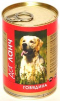 Dog Lunch консервы для собак Говядина в желе - zooural.ru - Екатеринбург