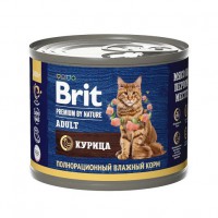 Brit Premium by Nature Adult для кошек Курица конс. - zooural.ru - Екатеринбург