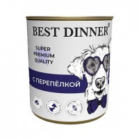 Best Dinner SPQ для собак и щенков Перепел конс - zooural.ru - Екатеринбург