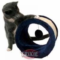 Когтеточка TRIXIЕ 4324 для кошек "Колесо" темно-синяя, сизаль/плюш ф23см*20см - zooural.ru - Екатеринбург