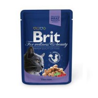 Brit Premium пауч д/кошек в желе Треска - zooural.ru - Екатеринбург