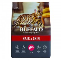 Buffalo Hair&Skin сухой корм для кошек Лосось - zooural.ru - Екатеринбург