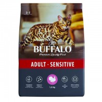 Buffalo Adult Sensitive сухой корм для кошек Индейка - zooural.ru - Екатеринбург