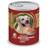 Dog Lunch консервы для собак Фрикадельки в соусе Мясное ассорти - zooural.ru - Екатеринбург
