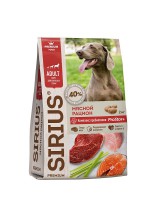 Sirius Premium Adult для собак Мясной рацион - zooural.ru - Екатеринбург