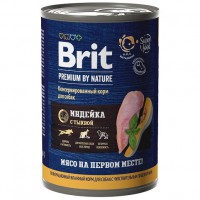 Brit Premium by Nature для собак с чувств/пищев. Индейка/Тыква конс. - zooural.ru - Екатеринбург