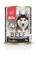 BLITZ Sensitive конс. для собак всех пород Говядина/Индейка - zooural.ru - Екатеринбург