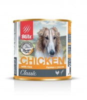 BLITZ Classic конс. для собак всех пород Курица/Рис - zooural.ru - Екатеринбург