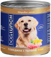 Dog Lunch консервы для собак Говядина/Тыква в соусе - zooural.ru - Екатеринбург