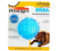 Petstages игрушка для собак "ОРКА теннисный мяч" 6см - zooural.ru - Екатеринбург