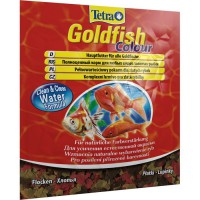 Tetra Goldfish Colour корм для улучшения окраса золотых рыб 12гр (хлопья) - zooural.ru - Екатеринбург