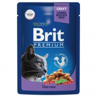 Brit Premium для кошек в соусе Треска пауч - zooural.ru - Екатеринбург