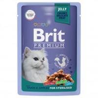 Brit Premium для стерилиз/кошек в желе Утка/Яблоко пауч - zooural.ru - Екатеринбург