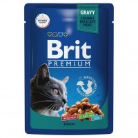 Brit Premium для кошек в соусе Утка пауч - zooural.ru - Екатеринбург