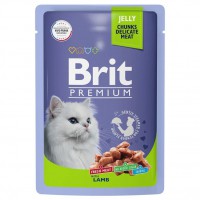 Brit Premium для кошек в желе Ягнёнок пауч - zooural.ru - Екатеринбург