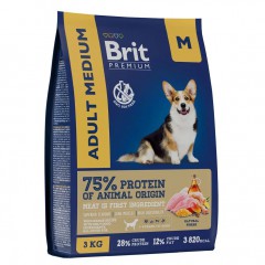Brit Premium Dog Adult Medium    - zooural.ru - 