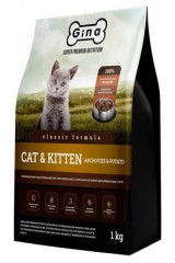 Gina Classic Cat & Kitten Anchovies & Potato ��� ����� � ����� - zooural.ru - ������������