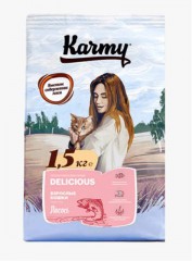Karmy Delicious для кошек Лосось - zooural.ru - Екатеринбург